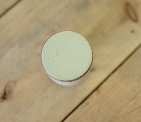 Small lidded container in cream