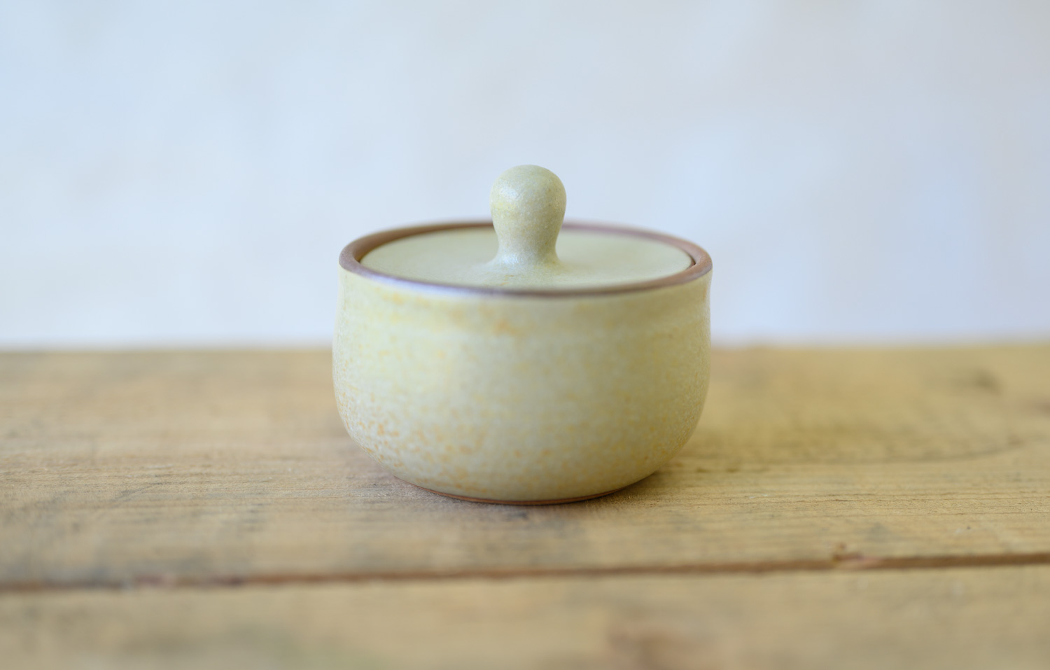Pottery Lidded Container, Cream Ceramic Sugar Bowl, Salt Container With a  Spoon, Kitchen Storage, Lidded Sugar Jar, Ceramic Container 