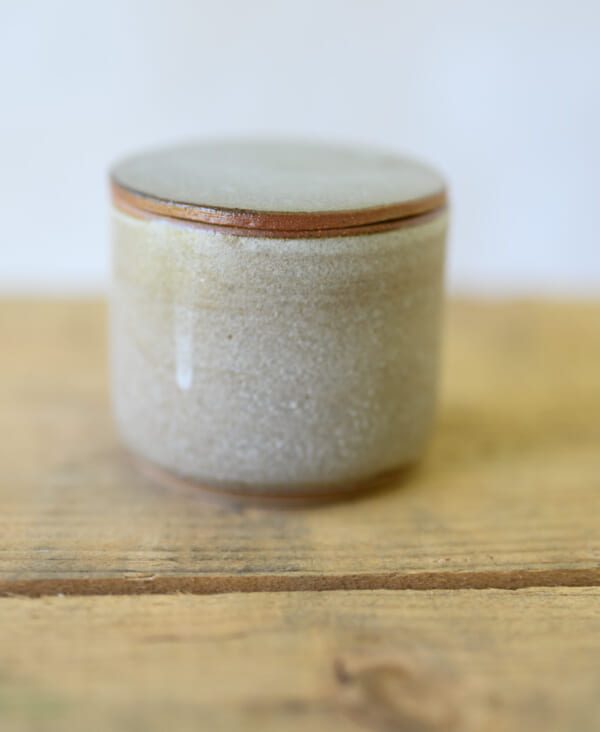 small lidded matcha container