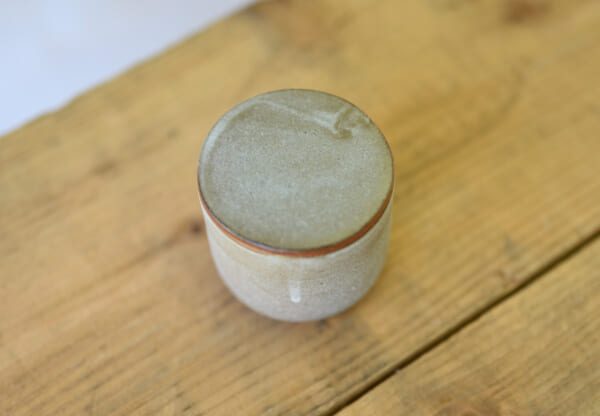 small lidded matcha container